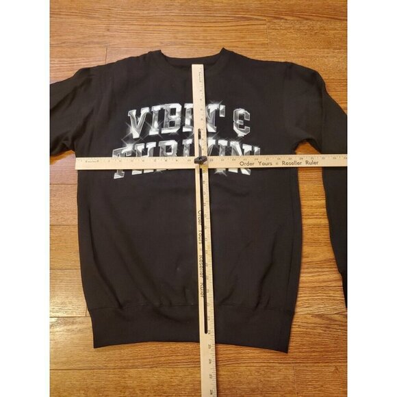 Fashion‎ Nova Vibin' & Thrivin' Crewneck Sweater Women's Size Small Black NWOT - Picture 4 of 5